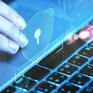 gdp-training-products-data-integrity-hand-touching-laptop-keyboard-image-graphics-display-detail